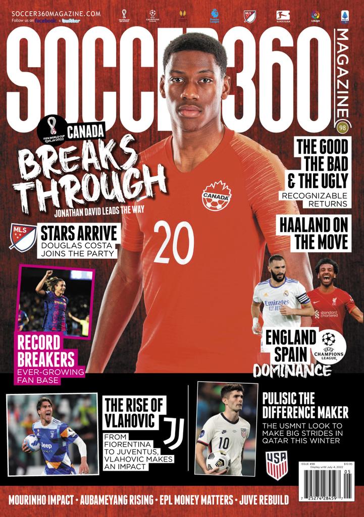 soccer magazine cover